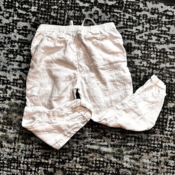 White Spring Drawstring Pants Medium - Picture 4 of 4